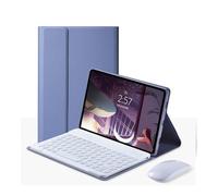 kuaijiexiaopu For Amazon Fire HD 10 2021 10.1 Pulgadas, TouchPad Funda de Teclado inalámbrico Bluetooth Keyboard Mouse for Amazon Fire HD 10 Más(Purple Mouse)