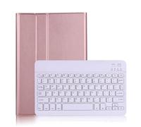 kuaijiexiaopu For Galaxy Tab A7 Lite 8.7 SM-T220 / SM-T225, Funda Protectora magnética de la Funda magnética del Teclado Bluetooth Backlit for Galaxy Tab A7 Lite 8.7(Rose Golden)