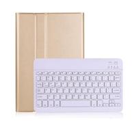 kuaijiexiaopu For Galaxy Tab A7 Lite 8.7 SM-T220 / SM-T225, Funda Protectora magnética de la Funda magnética del Teclado Bluetooth Backlit for Galaxy Tab A7 Lite 8.7(Golden)