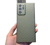 kuaijiexiaopu fubdas, Funda de teléfono de Fibra de Carbono auténtica, Ultrafina, anticaídas, Compatible con Samsung Galaxy Note 20 Ultra(Green (Fine Hole),Note 20 Ultra)
