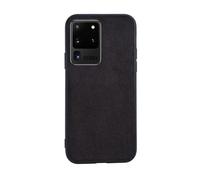 kuaijiexiaopu fubdas, Funda Trasera de Silicona PC+TPU for teléfono, de Piel de Ante Natural, Compatible con Samsung Galaxy Note 20 Ultra S21 Plus FE 5G(Negro,S21 Ultra)