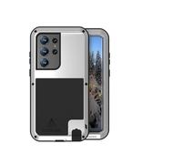 kuaijiexiaopu fubdas, Heavy Duty Metal Silicone Case Full Body Sturdy Defender Cover Compatible with Samsung Galaxy S25 Ultra 6.9 Inch(Silver)