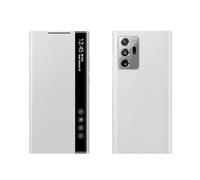 kuaijiexiaopu fubdas, Mirror Sleep/Awake Smart Chip View Case, Flip-Free Answering Cover Compatible with Samsung Galaxy Note 20 Ultra/Note 20(Silver,Note 20 Ultra)