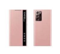 kuaijiexiaopu fubdas, Mirror Sleep/Awake Smart Chip View Case, Flip-Free Answering Cover Compatible with Samsung Galaxy Note 20 Ultra/Note 20(Rose Gold,Note 20 Ultra)