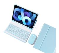kuaijiexiaopu Funda con Teclado Desmontable y Soporte for lápiz Integrado, de Cuero PU+TPU, Compatible con Samsung Galaxy Tab S9 de 11 Pulgadas X710/X716B/X718U.(Sky Blue+Keyboard+Mouse)