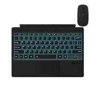 kuaijiexiaopu Funda con Teclado táctil retroiluminado for Tableta, Compatible con Microsoft Surface Pro 3/4/5/6/7, Turco, árabe, Hebreo, Ruso, español e Italiano(Backlit Keyboard+Mouse,Hebrew)