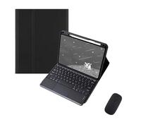 kuaijiexiaopu Funda de Cuero PU+TPU con Soporte, Ranura for bolígrafo y Cubierta de Teclado Desmontable, Compatible con Huawei MatePad 11.5S 2024(Black+Touch Keyboard+Mouse)