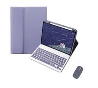 kuaijiexiaopu Funda de Cuero PU+TPU con Soporte, Ranura for bolígrafo y Cubierta de Teclado Desmontable, Compatible con Huawei MatePad Air de 11,5 Pulgadas (2023)(Purple+Keyboard+Mouse)