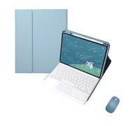 kuaijiexiaopu Funda de Cuero PU+TPU con Soporte, Ranura for bolígrafo y Cubierta de Teclado Desmontable, Compatible con Huawei MatePad Air de 11,5 Pulgadas (2023)(Sky Blue+Touch Keyboard+Mouse)