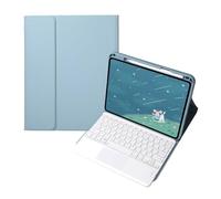 kuaijiexiaopu Funda de Cuero PU+TPU con Soporte, Ranura for bolígrafo y Cubierta de Teclado Desmontable, Compatible con Huawei MatePad de 11,5 Pulgadas (2023)(Sky Blue+Touch Keyboard)