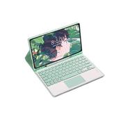 kuaijiexiaopu Funda de Cuero PU+TPU con Soporte y Teclado táctil Desmontable, Compatible con Samsung Galaxy Tab S9 de 11 Pulgadas X710/X716B/X718U(Mint Green+Keyboard)
