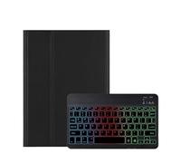 kuaijiexiaopu Funda de Teclado retroiluminada Desmontable, Funda Protectora de Cuero con Tapa Compatible con Lenovo M10 Plus 3.ª generación de 10,6 Pulgadas TB-125FU(Negro)