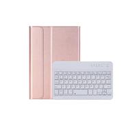 kuaijiexiaopu Funda Protectora de Cuero con Tapa y Teclado retroiluminado Desmontable Compatible con iPad mini6/7 de 8,3 Pulgadas(Rose Golden)