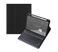 kuaijiexiaopu Funda Protectora de Cuero con Tapa y Teclado táctil Desmontable Compatible con Huawei MatePad 11.5S 2024(Black+Keyboard)