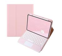 kuaijiexiaopu Funda Protectora de Cuero con Tapa y Teclado táctil Desmontable Compatible con Huawei MatePad Air de 11,5 Pulgadas (2023)(Pink+Touch Keyboard)