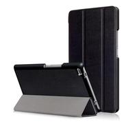 kuaijiexiaopu Funda Protectora Plegable Triple for Tableta, Funda de Cuero con Soporte Compatible con Lenovo Tab P10 TB-X705F/N de 10 Pulgadas(Negro)