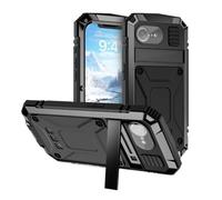 kuaijiexiaopu Fundas Luxury Aluminum Metal Shockproof Cover, Full Protection Phone Case Compatible with iPhone 16 Pro MAX 6.9 Inch(Negro)