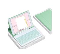 kuaijiexiaopu Tablet Protective Case with Keyboard and Mouse Set Suitable for iPad 11th Gen/10th Generation 10.9-Inch Universal(Square Keyboard+Green)