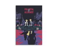 KUAILI Fullmetal Alchemist - Póster de anime para pared, lienzo estético, póster vintage de música y películas, pintura decorativa para sala de estar, dormitorio, 20 x 30 cm, estilo sin marco