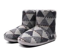 KuaiLu Zapatillas Casa Bota Hombre Invierno Cerradas Babuchas Caballero Caliente Peluche Lana Pelo Altas Pantuflas Botines Comoda Pantufas Homem Calcetines Interior Patucos Slippers