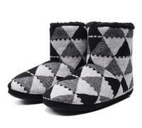 KuaiLu Zapatillas Casa Bota Hombre Invierno Cerradas Babuchas Caballero Caliente Peluche Lana Pelo Altas Pantuflas Botines Comoda Pantufas Homem Calcetines Interior Patucos Slippers