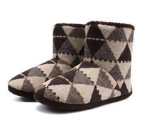 KuaiLu Zapatillas Casa Bota Hombre Invierno Cerradas Babuchas Caballero Caliente Peluche Lana Pelo Altas Pantuflas Botines Comoda Pantufas Homem Calcetines Interior Patucos Slippers