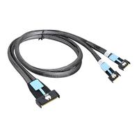 KUAIYIJU Cable divisor de cable de datos PCIe Gen 5 para servidor, conectores rectos, 50 cm