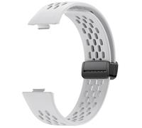 KUAIYIJU Correa de reloj de silicona con cierre magnético, diseño ventilado, elegante correa de reloj adecuada para reloj Fit3