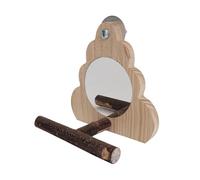 KUAIYIJU Escalera de escalada con anillos colgantes para pájaros, juguete duradero, plataforma de madera para pájaros y loros para dueños de mascotas y criadores