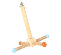 KUAIYIJU Jaula de juguete para pájaros, soporte para perca, molino de viento, rascador, perca, molar, juguete para masticar para loros, periquitos, juguete para pájaros
