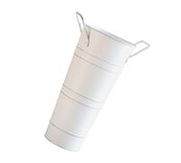 KUAIYIJU Soporte de paraguas de metal con asa, cubo de paraguas vintage, jarrón decorativo, cubo de flores, estante de almacenamiento para sala de estar del hogar