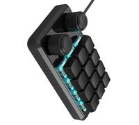 KUAIYIJU Teclados con 12 teclas programables LED, dos perillas de control y funcionalidad para juegos y trabajo