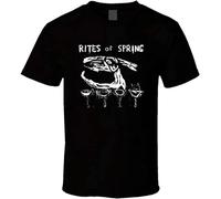 KUAKEMAOSHA Graphic Rites of Spring Post Hardcore Band Retro Black White Tshirt Men's Size 3XL