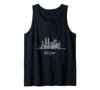 Kuala Lumpur Malasia Horizonte Viajes Souvenirs Paisaje urbano Camiseta sin Mangas