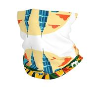 Kuala Lumpur - Máscara facial con estampado de paisaje urbano, bufanda para clima frío, bufanda a prueba de viento, calentador de cuello de invierno para hombres y mujeres