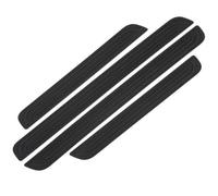 KUANDEDIAN 4 Piezas Pegatinas Protectoras Umbral Puerta Coche para Mitsubishi Triton Club Cab Pick Up 2019-2023, Goma PVC Antiarañazos Estribos Decoración Tiras Accesorios,A/Black