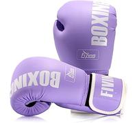 KUANG QUAN FIVING Guantes de boxeo de estilo profesional para mujer, de piel sintética, para entrenamiento, Muay Thai, Sparring, artes marciales, saco de boxeo, guantes de entrenamiento para mujer (nu