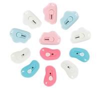 KUAOOAUK 12PCS Mini Abrecartas Seguro, Portátil Abre-Sobres De Plástico, Cuchillo retráctil, Forma De Nube Cortadores De Papel Para Desembalar Caja, Cuchillo Corte De Papel