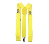 KUARWDVF Clips para pantalones de jarrita, Tirantes de cinturón for hombre color sólido poliéster con espalda en Y, elásticos ajustables(42)