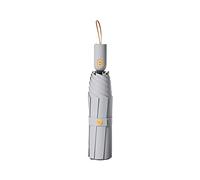 KUARWDVF Paraguas plegable, El paraguas TTravel es un portátil pequeño, ligero, automático, resistente y plegable con varilla de acero(Gray)
