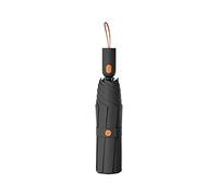KUARWDVF Paraguas plegable, El paraguas TTravel es un portátil pequeño, ligero, automático, resistente y plegable con varilla de acero(Black)