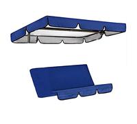 Kuashidai Funda impermeable para asiento de columpio, columpio de repuesto de 3 plazas, asiento de jardín impermeable, protección solar, cubierta superior, techo de jardín al aire libre