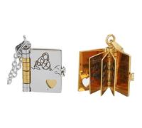 KUAUTD Collar de libro de capítulos para nieta, regalo personalizado para nietas, regalos para nietas de la abuela, L, Latón, Zafiro sintético