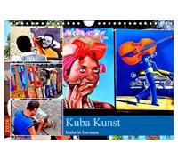Kuba Kunst - Maler in Havanna (Wandkalender 2026 DIN A4 quer), CALVENDO Monatskalender: Maler und ihre Werke in Habana Vieja