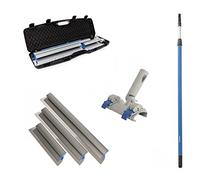 Kubala Profi-Flex - Juego de espátulas para superficies (5 piezas, con maletín de herramientas, hoja de acero inoxidable y contrahoja de PVC, herramienta para paneles de yeso)