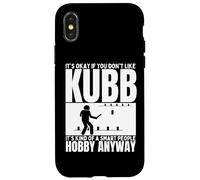 Kubb es para Gente Inteligente Divertido ajedrez Vikingo Kubb Carcasa para iPhone X/XS