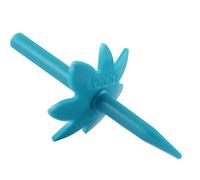 Kubb K058 - Pinchos para brochetas (Reutilizables, 20 Unidades), plástico Apto para alimentación sin bisfenol A, Bleu/Turquoise, 4 cm