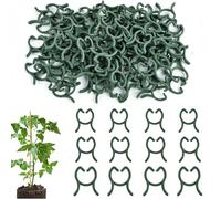 KUBDPQOR Clips para Plantas 240 Unidades, Pinzas de Soporte para Tallos y Enredaderas, plástico Resistente, Reutilizables, Color Verde, para jardín, huerto y macetas