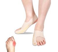 KUBDPQOR Corrector de Juanetes, 2 Piezas Corrector Juanetes Mujer, Antideslizante Corrector Juanetes, Juanetes Corrector Nocturno y Dia, Ajustable Ferula Pulgar, Juanetes Corrector Alivio Dolor(L)