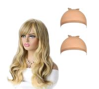 KUBDPQOR Maravillosas Pelucas de Mujer Pelo Natural - Peluca Rubia Larga y Resplandeciente para Una Experiencia de Uso Única